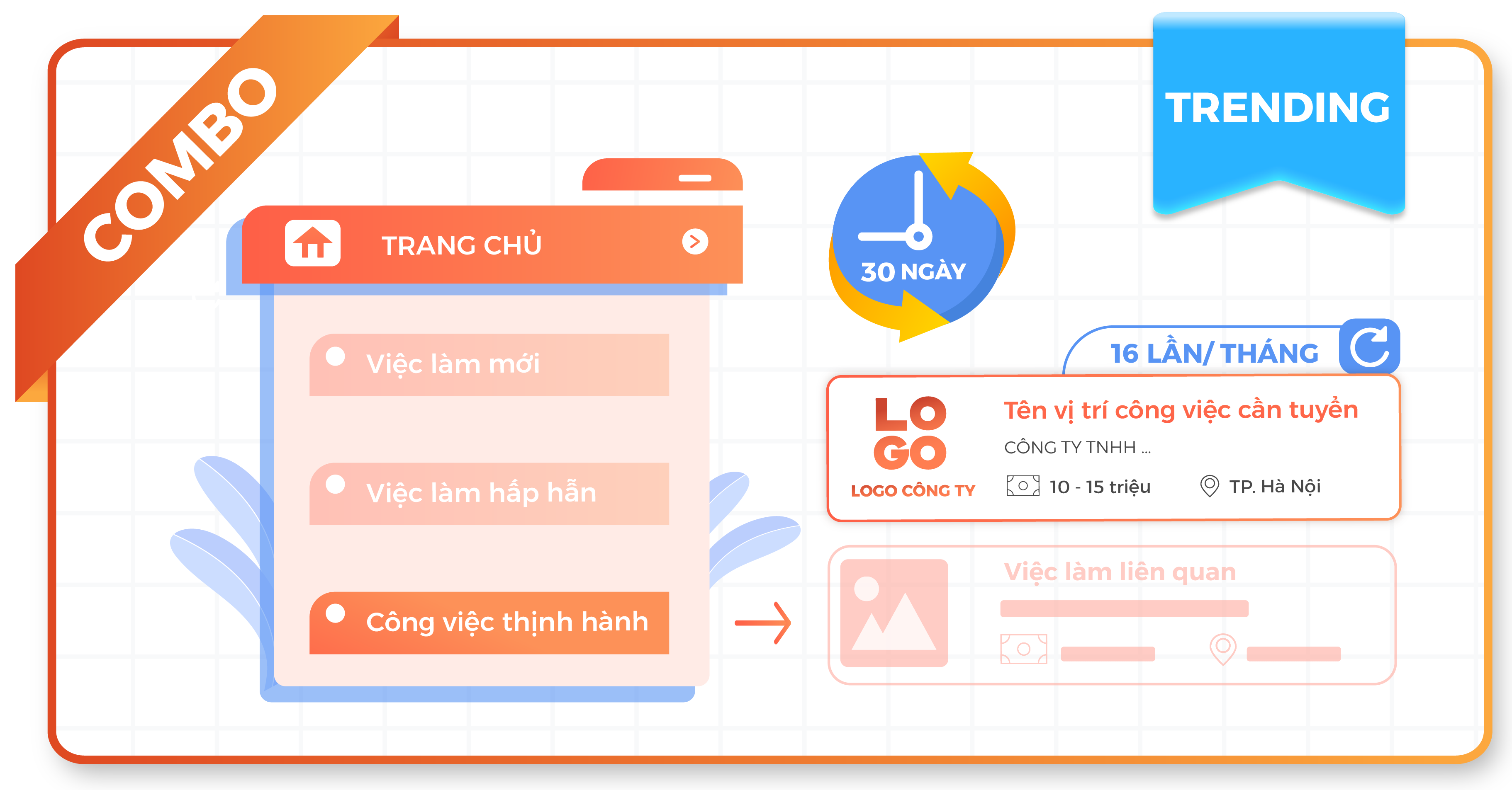 Gói công việc thịnh hành